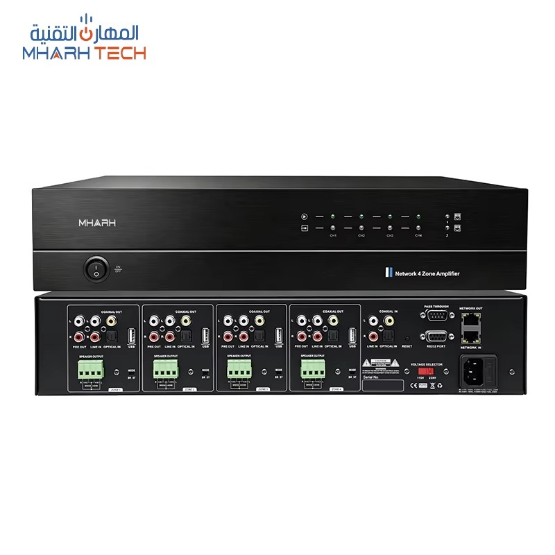 أمبليفاير متعدد المناطق 8 قنوات 4 مناطق WiFi يدعم Alexa وGoogle