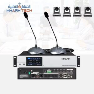 نظام مؤتمرات متكامل بمصفوفة فيديو 4×1 وميكروفون رقبة مرنة SD-6551NV