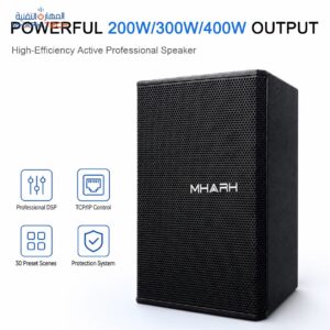 سماعة نشطة احترافية 200/300/400 وات DSP بتحكم شبكي TCP/IP